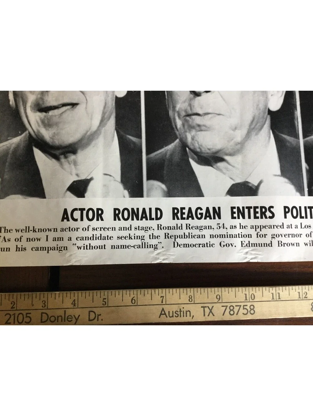Illustrated Current News Ronald Reagan Enters Political Arena Actor President